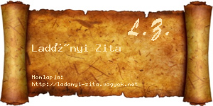 Ladányi Zita névjegykártya